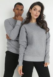 Szara Bluza Hypnol. Szare bluzy Born2be, m, bez wzorów, z dzianiny, bez kaptura. W wyprzedaży za 29.74 zł.