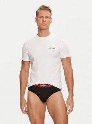 Guess Piżama U4BG94 K6YW1 Czarny Regular Fit. Czarne piżamy Guess, m, z aplikacjami, z bawełny, bez ramiączek. Za 129.99 zł.
