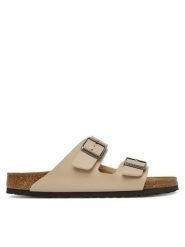 Birkenstock Klapki Arizona 1031490 Beżowy. Brązowe klapki Birkenstock, z syntetyku. Za 399.99 zł.