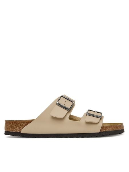 Birkenstock Klapki Arizona 1031490 Beżowy. Brązowe klapki Birkenstock, z syntetyku. Za 399.99 zł.