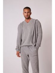 Perfect Cashmere Kaszmirowy kardigan "Eldo" w kolorze szarym rozmiar: L. Szare swetry rozpinane Perfect Cashmere, l, bez wzorów, z kaszmiru, bez kołnierzyka, bez ramiączek. Za 456.99 zł.