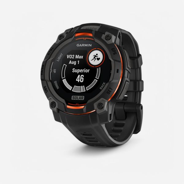 Zegarek z GPS Garmin Instinct 3 Solar. Czerwone, cyfrowe zegarki GARMIN, metalowe. Za 1,399.99 zł.