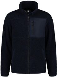 Kurtka męska Kjelvik Emiel granatowa 2XL. Niebieskie kurtki Treksta, na jesień, m, z aplikacjami, z materiału, bez kaptura. Za 157.99 zł.
