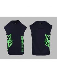Plein Sport Bluza w kolorze granatowo-zielonym rozmiar: L. Niebieskie bluzy Plein Sport, l, bez wzorów, z bawełny, z kapturem. Za 267.29 zł.