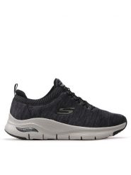 Skechers Sneakersy Waveport 232301/BKGY Szary. Szare buty sportowe casual Skechers, bez wzorów, z materiału, bez zapięcia. Za 329.99 zł.