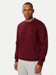 Tommy Hilfiger Bluza Seasonal MW0MW40000 Bordowy Regular Fit. Czerwone bluzy Tommy Hilfiger, m, bez wzorów, z bawełny, bez kaptura. Za 409.99 zł.