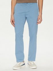 BOSS Chinosy 50534378 Błękitny Regular Fit. Niebieskie eleganckie spodnie Boss, m, z bawełny. Za 319.99 zł.