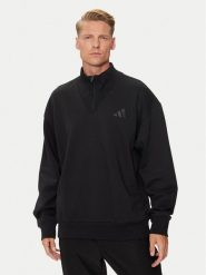 Adidas Bluza ALL SZN Fleece IX1250 Czarny Loose Fit. Czarne bluzy Adidas, m, bez wzorów, z bawełny, bez kaptura. Za 249.99 zł.
