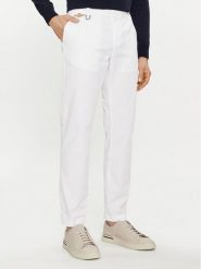 Aeronautica Militare Chinosy 241PA1597CT3293 Biały Regular Fit. Białe eleganckie spodnie Aeronautica Militare, m, z bawełny. Za 489.99 zł.