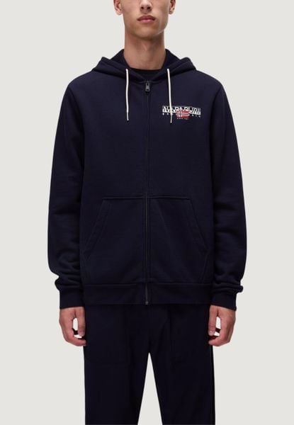 Bluza Mężczyzna NAPAPIJRI B-AYLMER FZH WINT. Niebieskie bluzy z kapturem Napapijri, na zimę, m, bez wzorów, z bawełny, z kapturem. Za 609.00 zł.