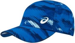 Czapka z daszkiem ASICS GRAPHIC PERFORMANCE CAP 3043A068-400. Niebieskie czapki z daszkiem ASICS, bez wzorów, z materiału. Za 90.00 zł.