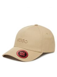 HUGO Czapka z daszkiem Jude 50533410 Beżowy. Brązowe czapki z daszkiem Hugo, bez wzorów, z bawełny. Za 169.99 zł.