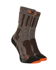 Skarpety trekkingowe X-Socks Trek X Linen Grey Brown. Brązowe skarpety X-Socks, bez wzorów, ze lnu. Za 75.00 zł.