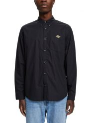 ESPRIT Koszula - Regular fit - w kolorze czarnym rozmiar: S. Czarne koszule Esprit, s, bez wzorów, z bawełny, bez kołnierzyka, bez ramiączek. Za 79.21 zł.