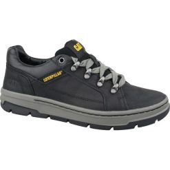 Caterpillar Handson P723729 45 Czarne. Czarne buty trekkingowe CATerpillar, bez wzorów, ze skóry, bez zapięcia. W wyprzedaży za 349.99 zł.