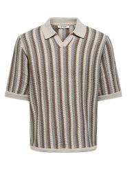 ONLY & SONS Sweter "Onsthue" w kolorze beżowym rozmiar: M. Brązowe swetry nierozpinane Only & Sons, m, bez wzorów, bez kołnierzyka, bez ramiączek. Za 74.28 zł.