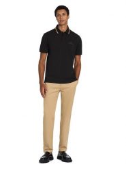 Scotch & Soda Koszulka polo w kolorze czarnym rozmiar: M. Czarne koszulki polo Scotch & Soda, m, bez wzorów, bez kołnierzyka, bez ramiączek. Za 145.94 zł.