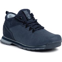 Trekkingi BIG STAR - EE174443 Navy. Niebieskie buty trekkingowe BIG STAR, bez wzorów, ze skóry ekologicznej, bez zapięcia. Za 199.00 zł.
