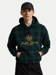 Polo Ralph Lauren Bluza 710B28746001 Zielony ciemny Regular Fit. Zielone bluzy Polo Ralph Lauren, m, bez wzorów, z bawełny, bez kaptura. Za 1,299.00 zł.