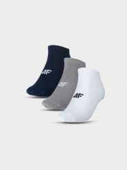 4F Skarpetki casual przed kostkę (3-pack) męskie - multikolor 43-46. Skarpety 4F, bez wzorów, z bawełny. Za 44.99 zł.