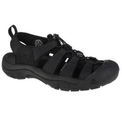 Buty do chodzenia męskie Keen Newport H2. Czarne buty trekkingowe Keen, bez wzorów, z gumy, bez zapięcia, trekkingowe. Za 488.00 zł.