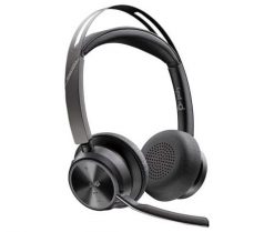 POLY Zestaw słuchawkowy Voyager Focus 2 z certyfikatem Microsoft Teams USB-C-C + przejściówka USB-C/A + podstawka ładująca. Słuchawki bezprzewodowe Poly. Za 824.99 zł.