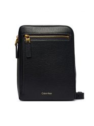 Calvin Klein Saszetka LV04D1287G Czarny. Czarne torby na ramię CALVIN KLEIN, bez wzorów, ze skóry, bez dodatków. Za 409.99 zł.
