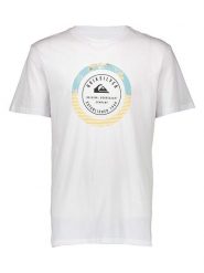 Quiksilver Koszulka w kolorze białym rozmiar: L. Białe bezrękawniki Quiksilver, l, bez wzorów, bez kołnierzyka, bez ramiączek. Za 83.62 zł.