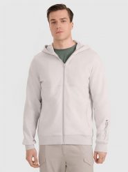 4F Bluza dresowa rozpinana z kapturem męska - szara XXL. Szare bluzy 4F, m, bez wzorów, z bawełny, z kapturem. Za 179.99 zł.