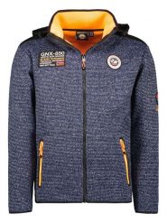 Geographical Norway Kurtka softshellowa "Uball" w kolorze granatowym rozmiar: S. Niebieskie kurtki outdoor i hardshell Geographical Norway, s, z aplikacjami, bez kaptura. Za 123.82 zł.