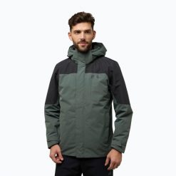 Kurtka 3w1 męska Jack Wolfskin Romberg 3In1. Zielone kurtki Jack Wolfskin, m, bez wzorów, bez kaptura. Za 1,129.00 zł.