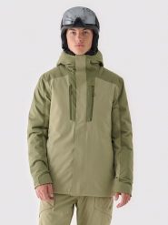 4F Kurtka narciarska w kolorze zielonym rozmiar: XL. Zielone kurtki narciarskie i snowboardowe 4F, m, bez wzorów, z puchu, bez kaptura. Za 275.40 zł.