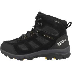 Buty trekkingowe męskie Jack Wolfskin Vojo 3 Texapore Mid. Czarne buty trekkingowe Jack Wolfskin, bez wzorów, z gumy, bez zapięcia, trekkingowe. Za 556.00 zł.