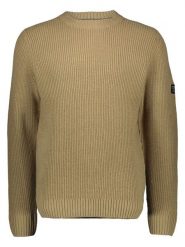 Petrol Industries Sweter w kolorze jasnobrązowym rozmiar: L. Brązowe swetry nierozpinane Petrol Industries, l, bez wzorów, bez kołnierzyka, bez ramiączek. Za 125.95 zł.