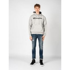 Bluza trekking męska Hoodie. Szare bluzy Champion, m, bez wzorów, z bawełny, bez kaptura. Za 208.00 zł.