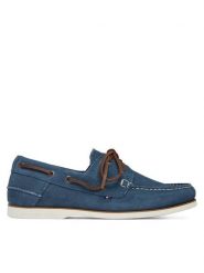 Tommy Hilfiger Półbuty FM0FM05387 Niebieski. Niebieskie eleganckie półbuty Tommy Hilfiger, bez wzorów, ze skóry, bez obcasa, bez zapięcia. Za 489.99 zł.