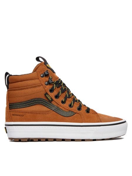 Vans Tenisówki MTE Sk8-Hi Waterproof Insulated VN000DAQN1Z1 Pomarańczowy. Brązowe trampki Vans, m, bez wzorów, bez zapięcia. Za 429.99 zł.