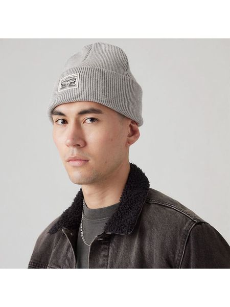 Levi's Czapka beanie w kolorze szarym rozmiar: onesize. Szare czapki zimowe Levi's®, bez wzorów, z bawełny. Za 92.86 zł.