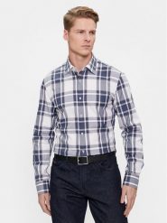 Boss Koszula H-Hank-Kent-C1-214 50508749 Biały Slim Fit. Białe koszule Boss, m, bez wzorów, z bawełny, bez kołnierzyka, bez ramiączek. Za 259.99 zł.