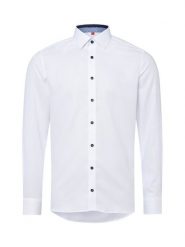 Finshley & Harding Męska koszula biznesowa Mężczyźni Slim Fit Bawełna biały jednolity, 40. Białe koszule Finshley & Harding, m, bez wzorów, z bawełny, bez kołnierzyka, bez ramiączek. Za 199.95 zł.