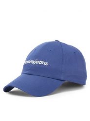 Tommy Jeans Czapka z daszkiem Script Logo AM0AM14455 Niebieski. Niebieskie czapki z daszkiem Tommy Jeans, bez wzorów, z bawełny. Za 129.99 zł.