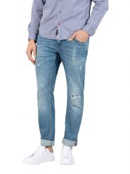 Timezone Dżinsy "Scott" - Slim fit - w kolorze niebieskim rozmiar: W34/L32. Niebieskie jeansy Timezone, l. Za 144.92 zł.