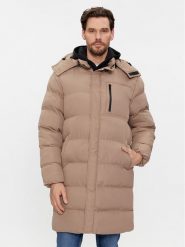 Brave Soul Kurtka puchowa MJK-ELSDONSTONE Beżowy Regular Fit. Brązowe kurtki Brave Soul, m, bez wzorów, z puchu, bez kaptura. Za 229.99 zł.