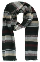 Szalik Przejściowy z Dziewiczą Wełną (Virgin Wool) - Fraas - w Kratkę, Jesienne Odcienie. Szaliki V. Fraas, bez wzorów, z materiału. Za 85.00 zł.