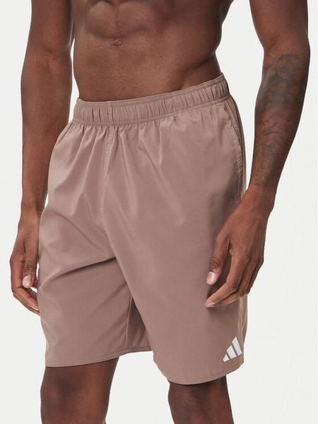 Adidas Szorty kąpielowe JX8758 Beżowy Regular Fit. Brązowe kąpielówki Adidas, m, bez wzorów, z syntetyku. Za 119.99 zł.