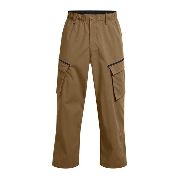 Spodnie męskie Under Armour Unstoppable Utility Cargo. Brązowe spodnie materiałowe Under Armour, m, bez wzorów. Za 389.99 zł.