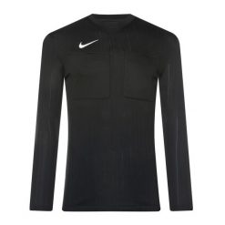 Longsleeve piłkarski męski Nike Dri-FIT Referee II. Żółte bluzki z długim rękawem Nike, m, bez wzorów, bez kołnierzyka, bez ramiączek. Za 149.99 zł.