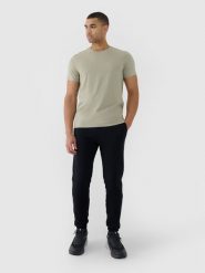 4F Spodnie dresowe joggery męskie - czarne XL. Czarne joggery i bojówki 4F, l, bez wzorów, z bawełny, sportowe. Za 159.99 zł.