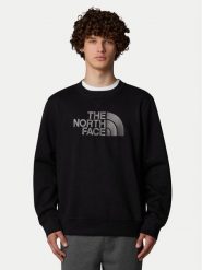 The North Face Bluza Drew Peak NF0A89EK Czarny Regular Fit. Czarne bluzy The North Face, m, bez wzorów, z bawełny, bez kaptura. Za 349.99 zł.