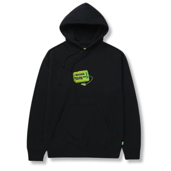 Bluza turystyczna męska HUF Huforola. Czarne bluzy HUF, m, bez wzorów, z bawełny, bez kaptura. W wyprzedaży za 223.00 zł.